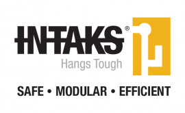 Intaks logo with Safe Modular Efficient black